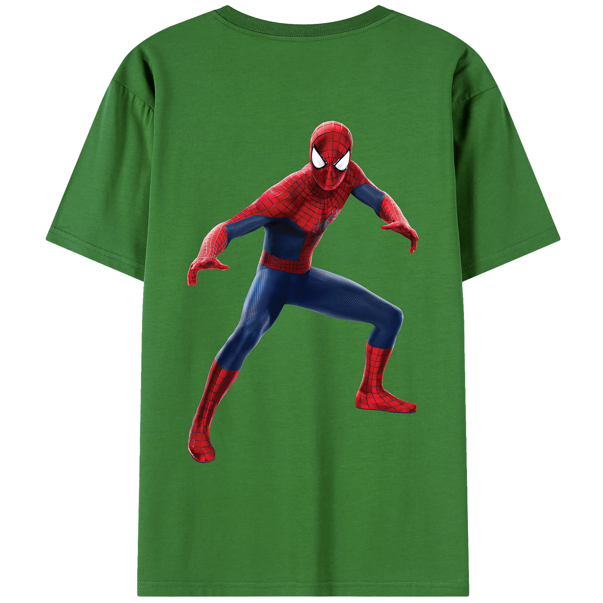 （画像用） Spider Man スパイダーマン レディース半袖Tシャツ(バックプリント)